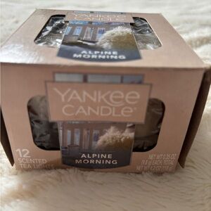 YANKEE CANDLE Alpine Morning Open Box Tea lights 11 ONE MISSING